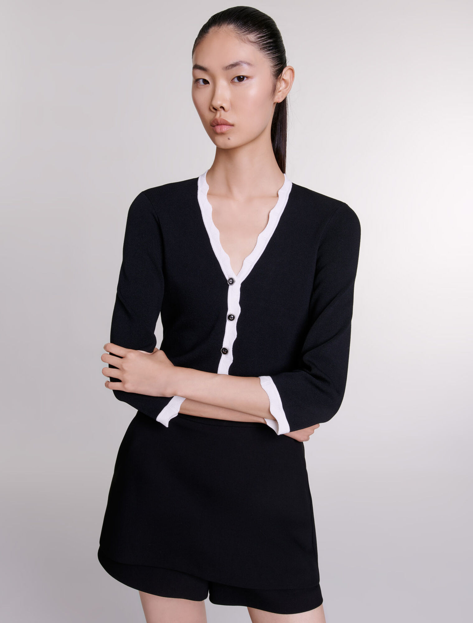 Cardigan bicolor