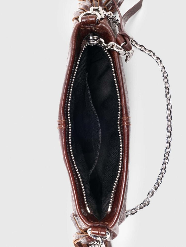 Pochette Miss M pouch pelle vernice
