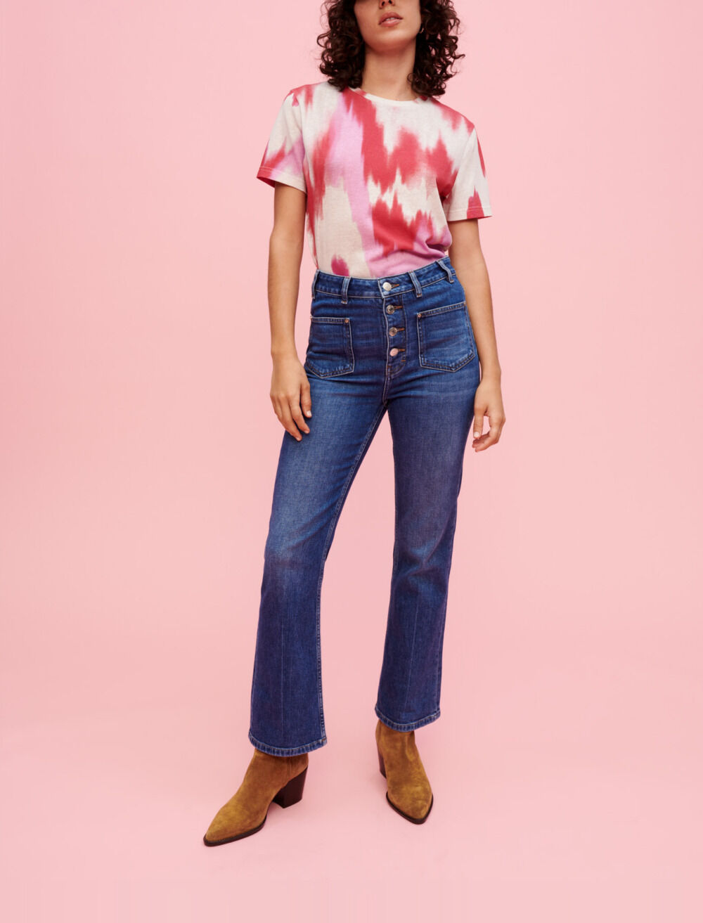 Maglietta fucsia tie and dye