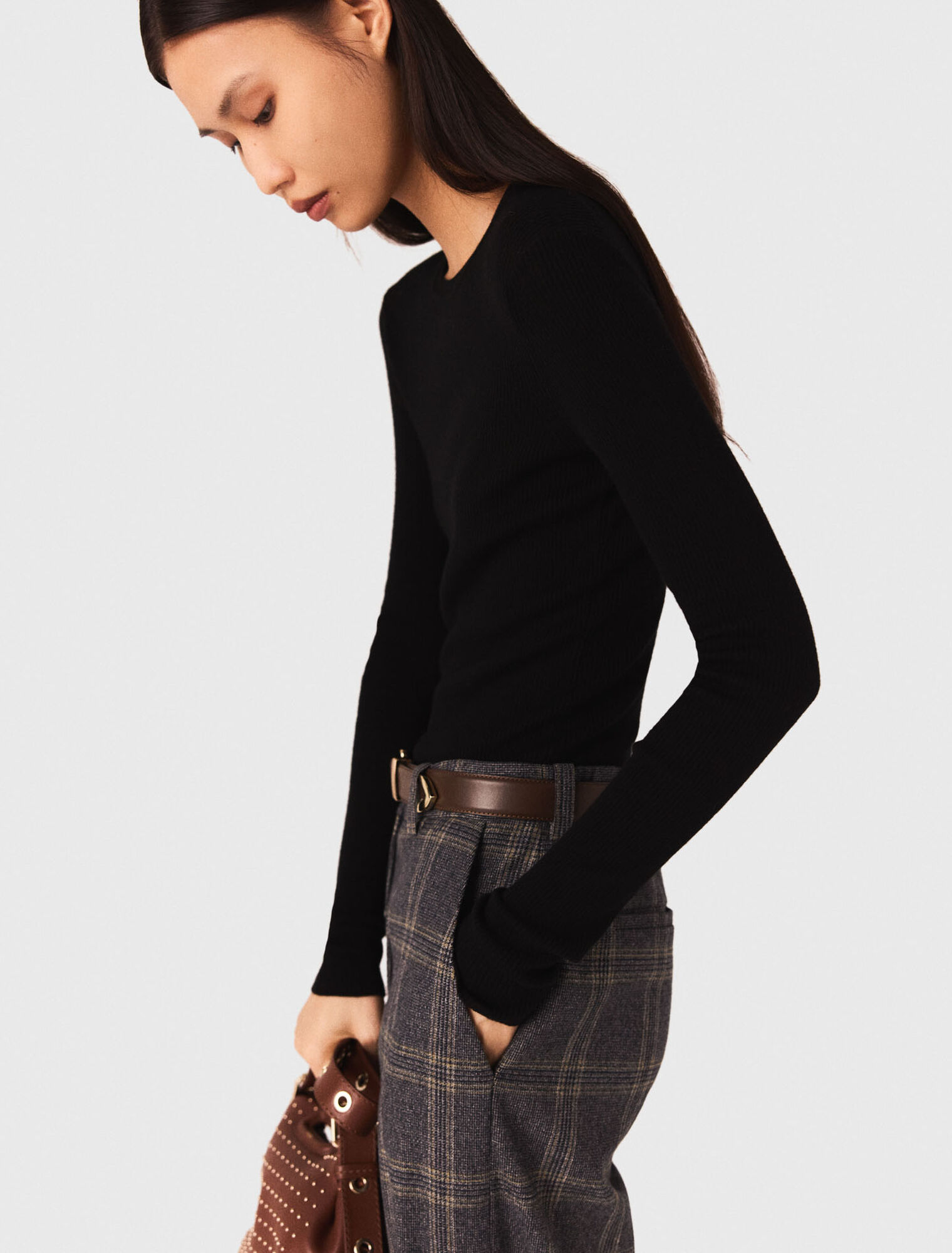 Pullover girocollo seconda pelle