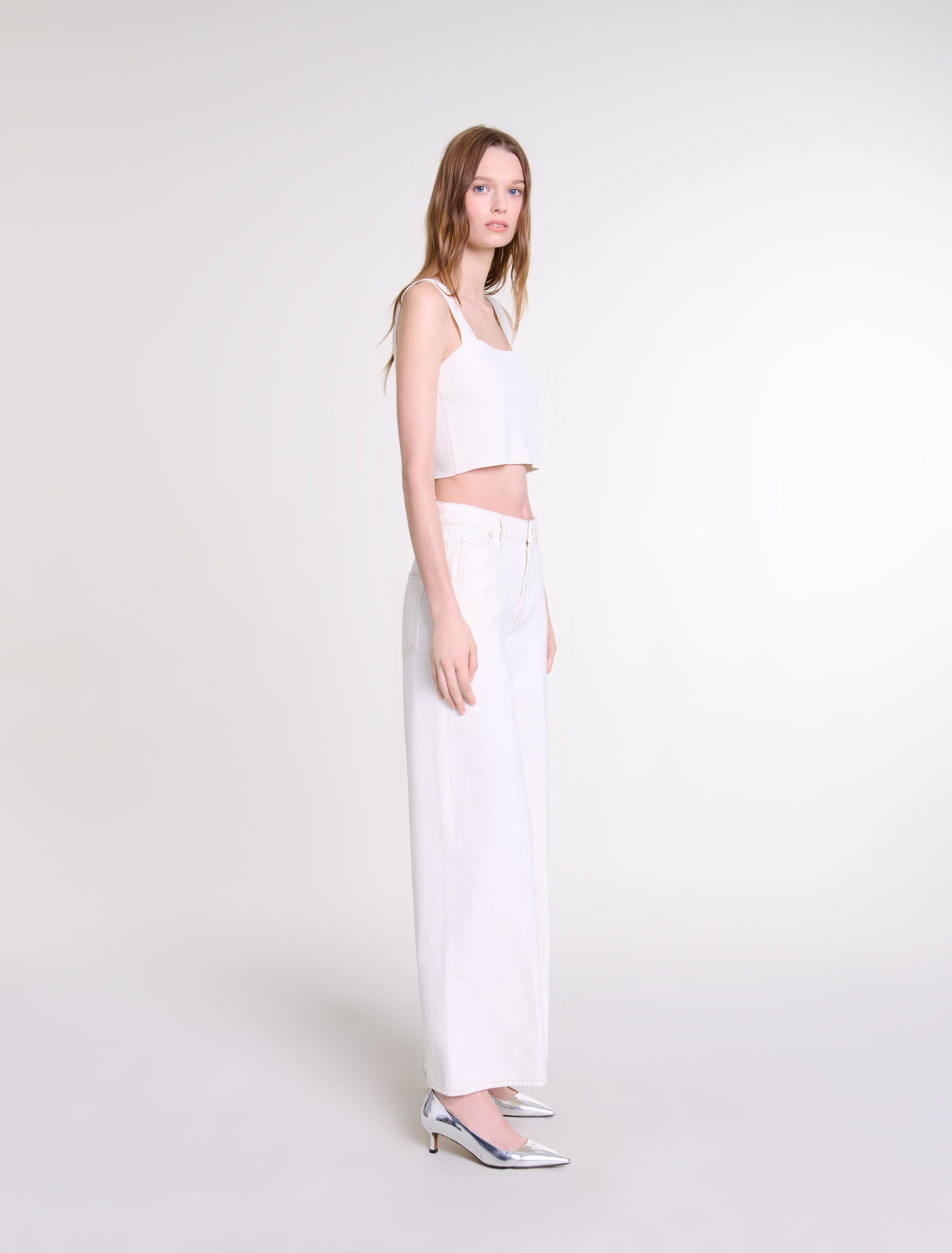 Crop top in maglia