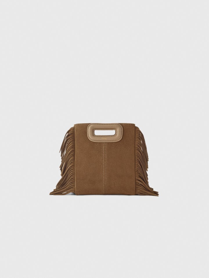 Borsa mini M in pelle scamosciata
