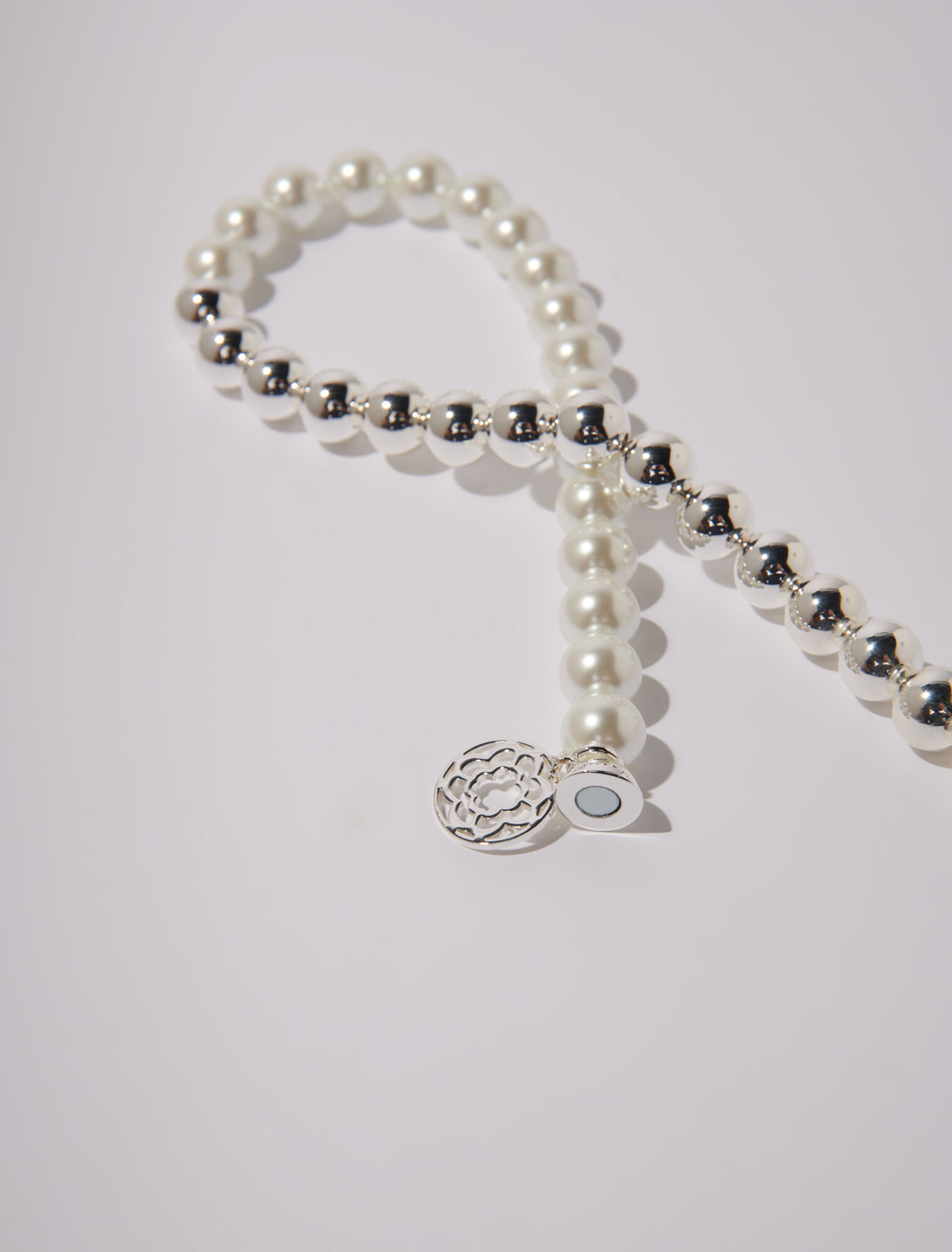 Collana girocollo con mix di perle