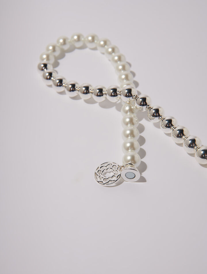 Collana girocollo con mix di perle