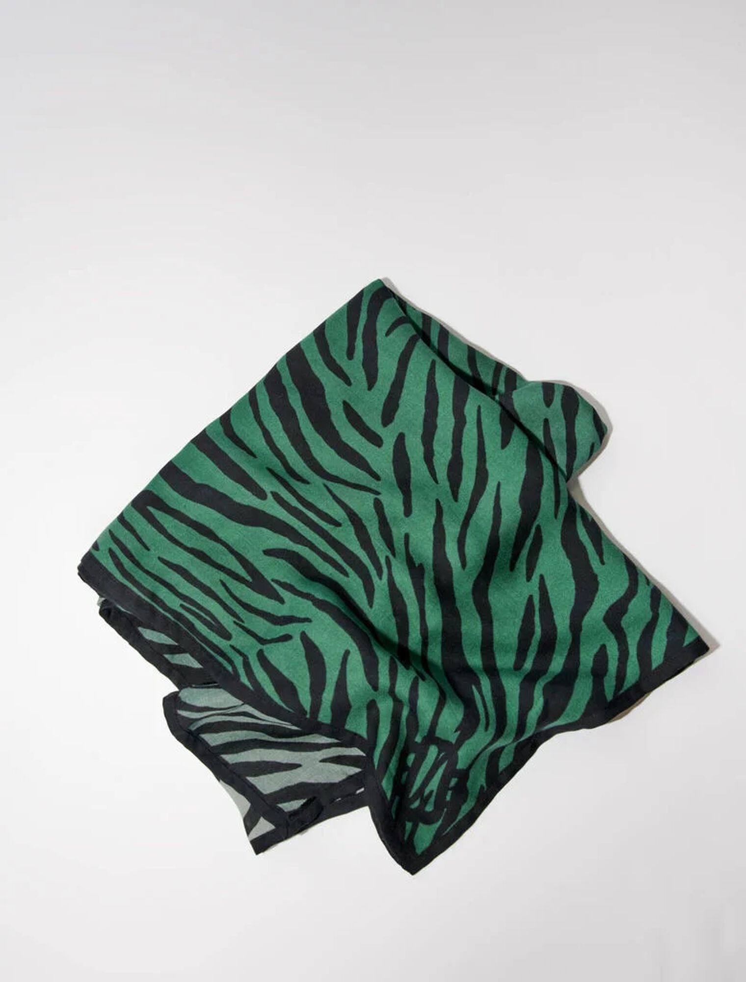 Foulard con stampa zebrata
