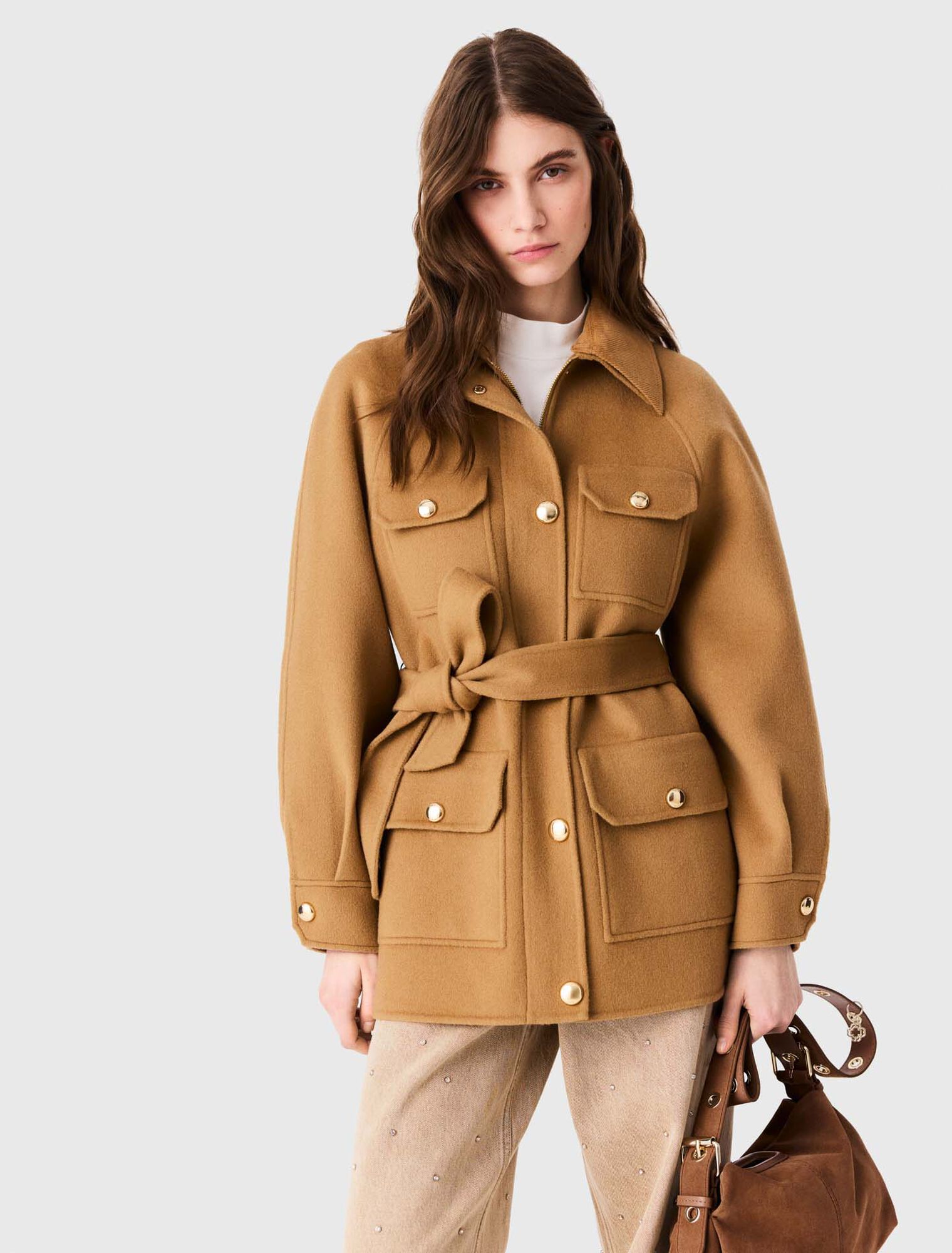 Cappotto midi in lana