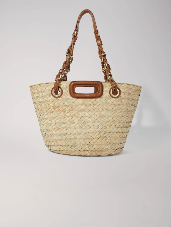 Borsa a cestino in rafia