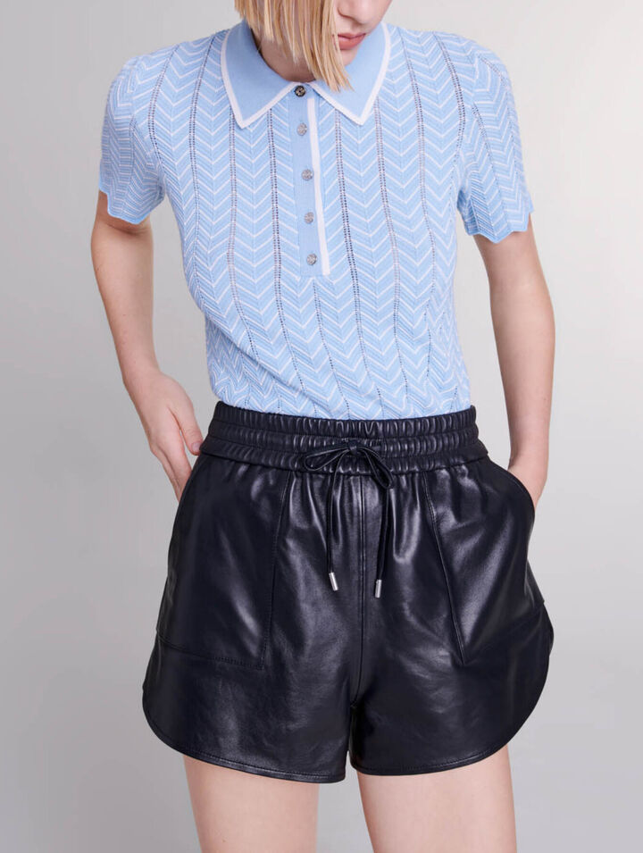 Shorts in pelle