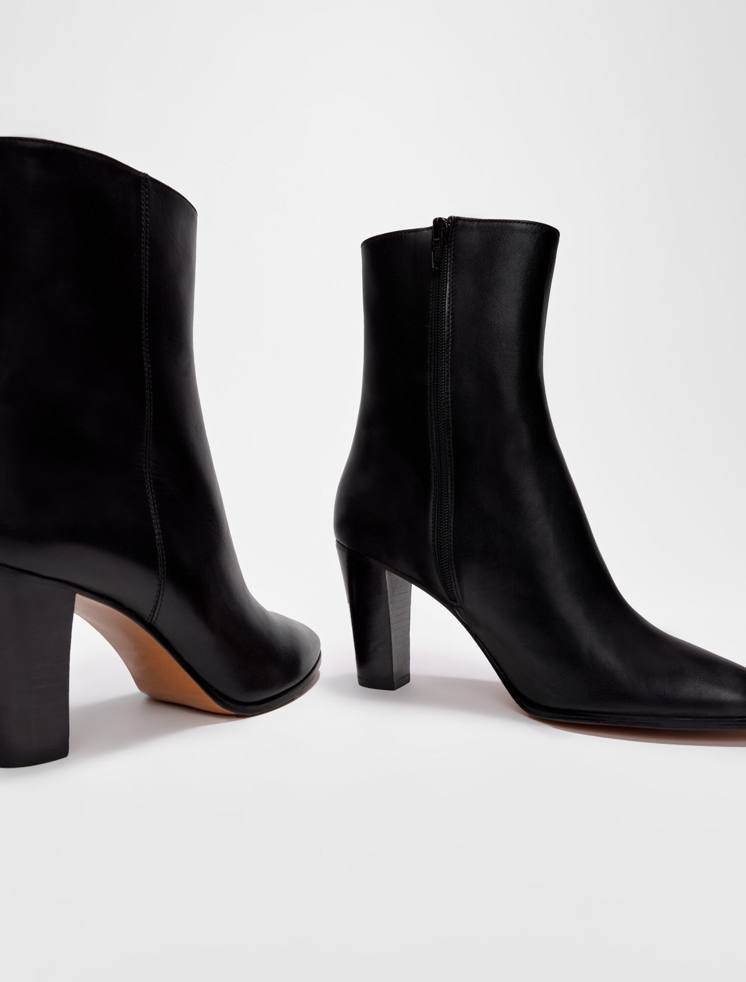 Stivaletto in pelle liscia