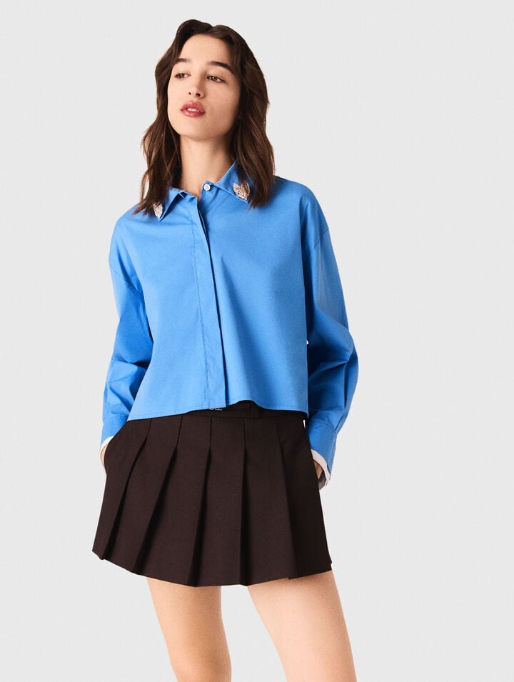 Camicia con gioiello rimovibile