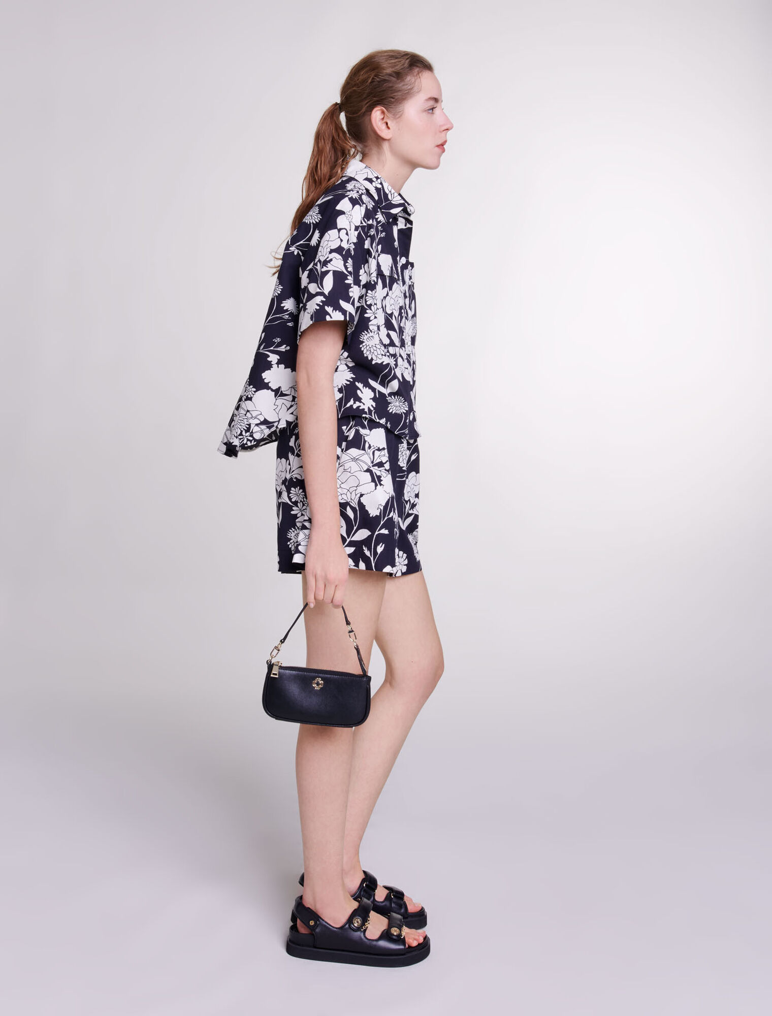 Camicia corta con stampa