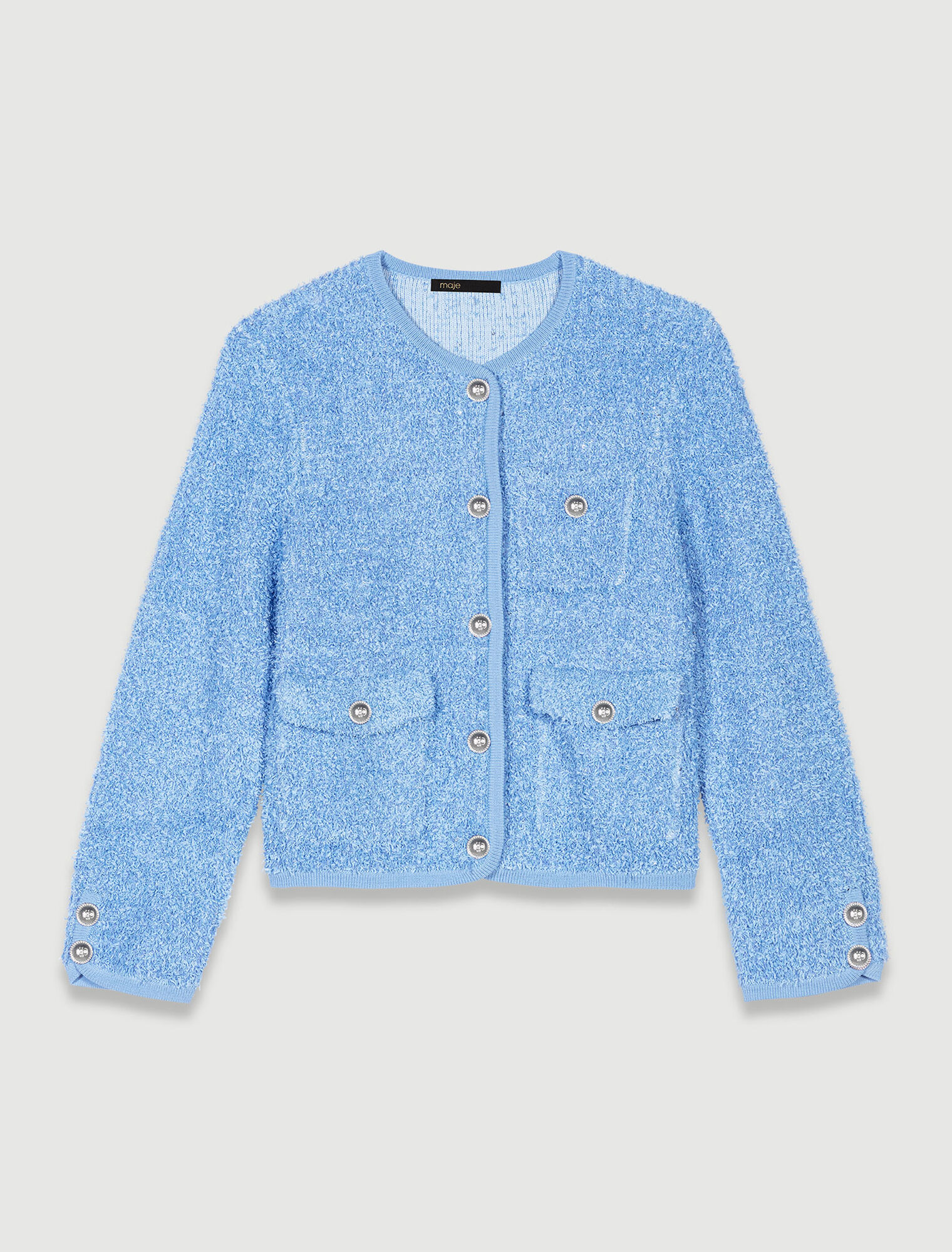 Cardigan in maglia con lustrini