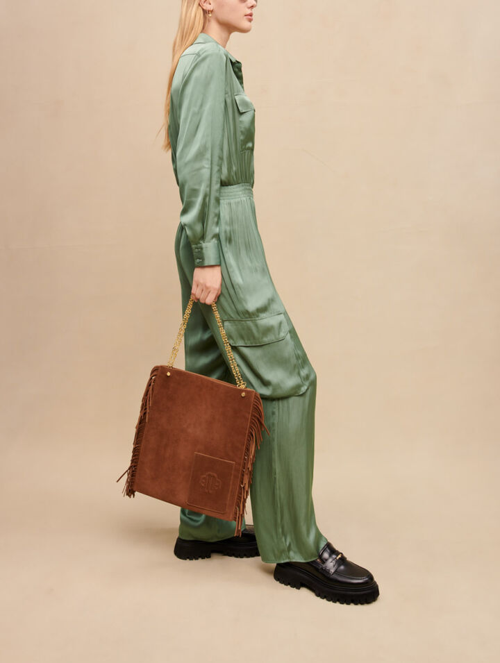 Tuta pantalone in raso