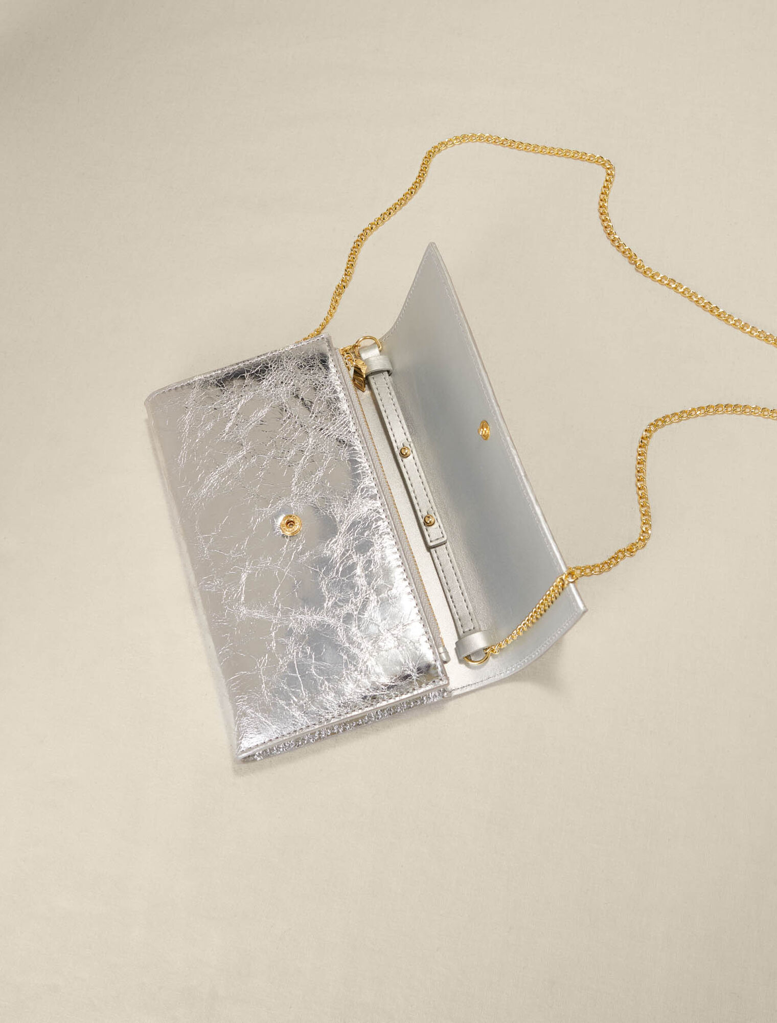 Borsa a portafoglio metallizzato