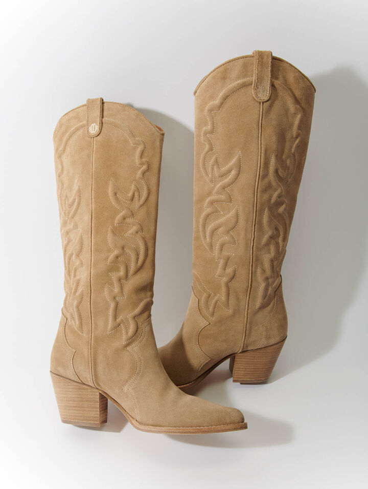 Stivali da cowboy in pelle