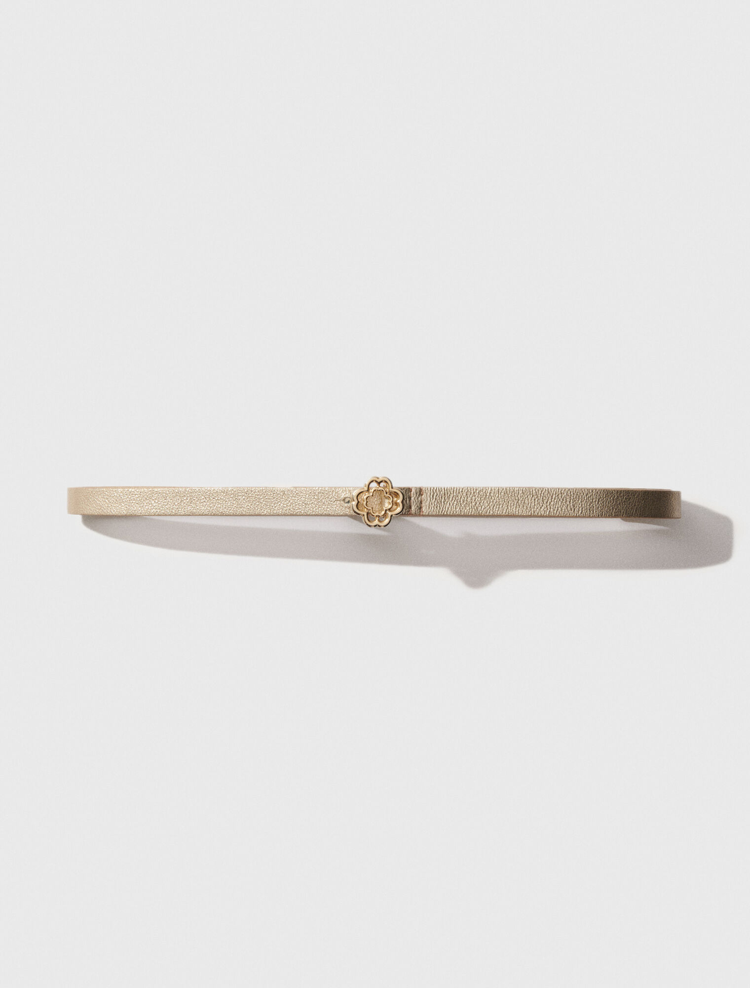 Cintura sottile con fibbia Clover