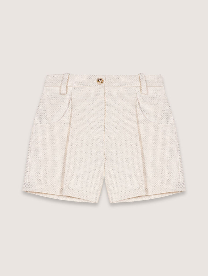 Shorts in tweed e lurex