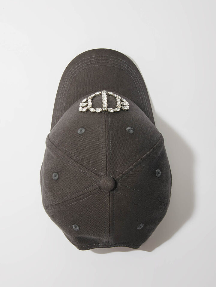 Berretto con strass trifoglio