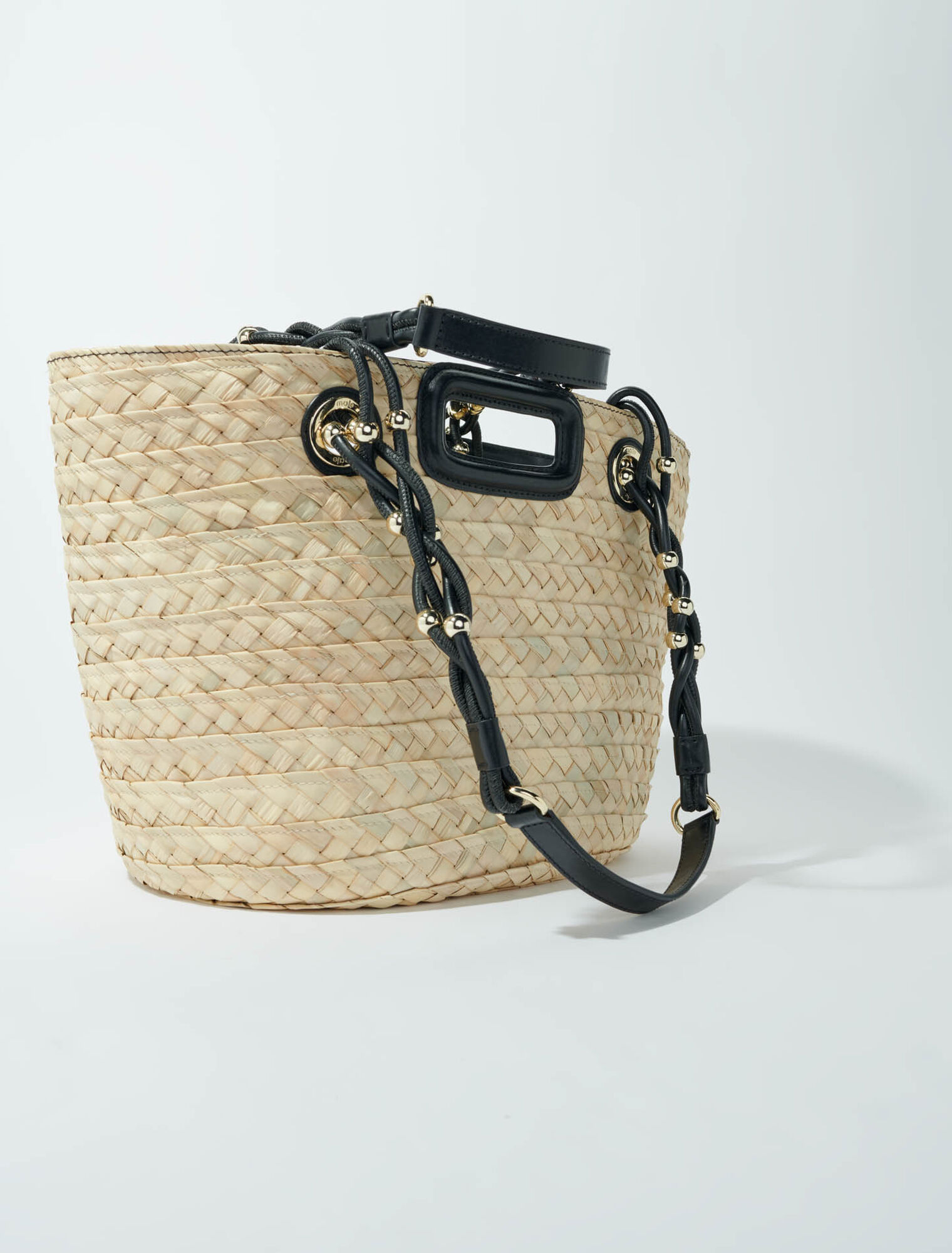 Borsa a cestino in rafia