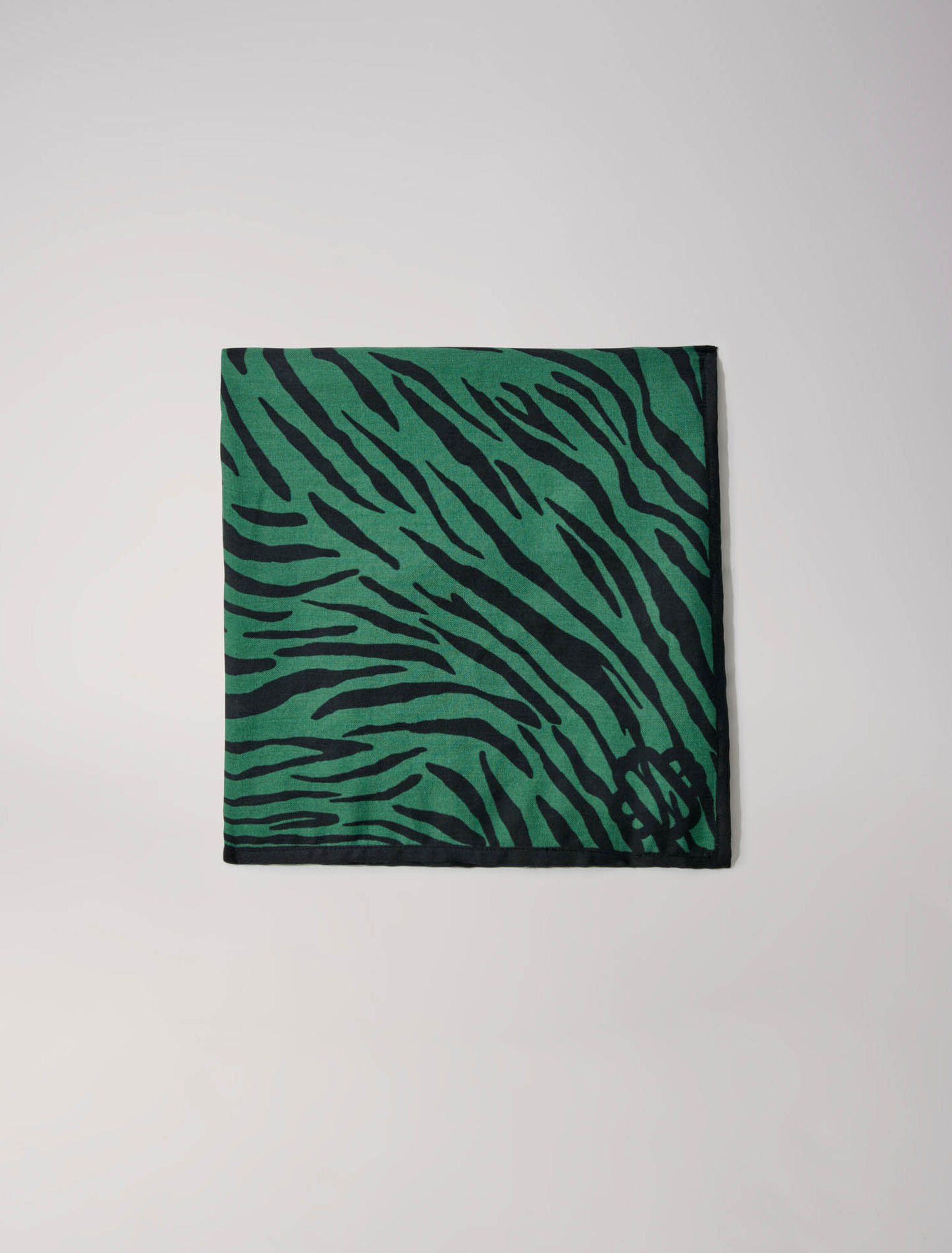 Foulard con stampa zebrata