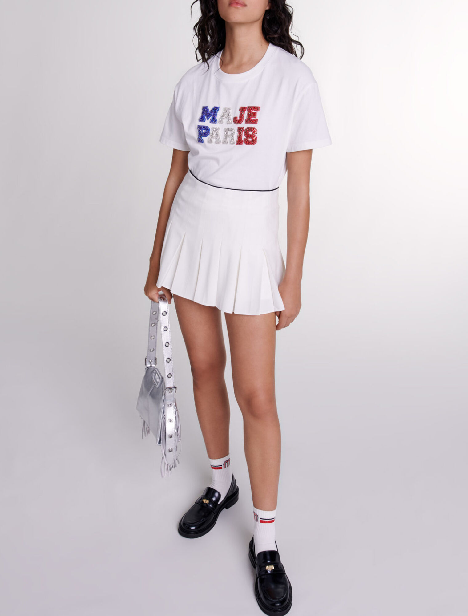 Gonna a pantaloncino plissettata