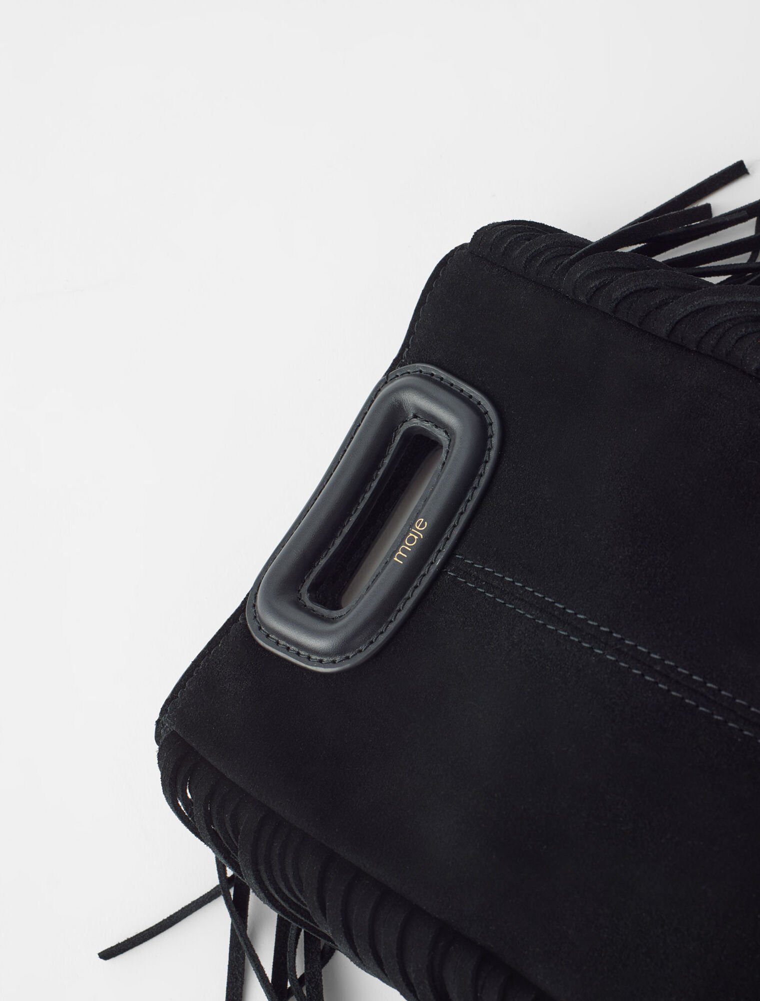 Borsa mini M in pelle scamosciata