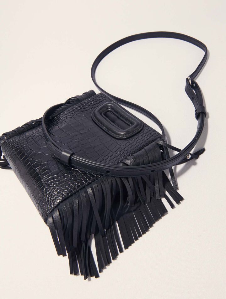 Borsa M Mini in pelle di coccodrillo