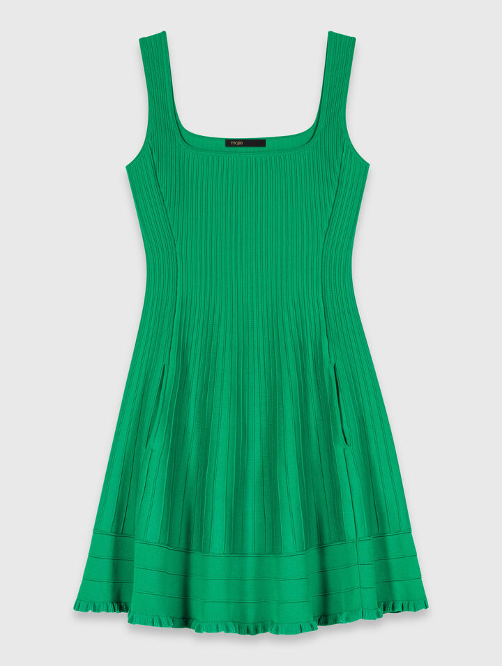 Abito svasato in maglia