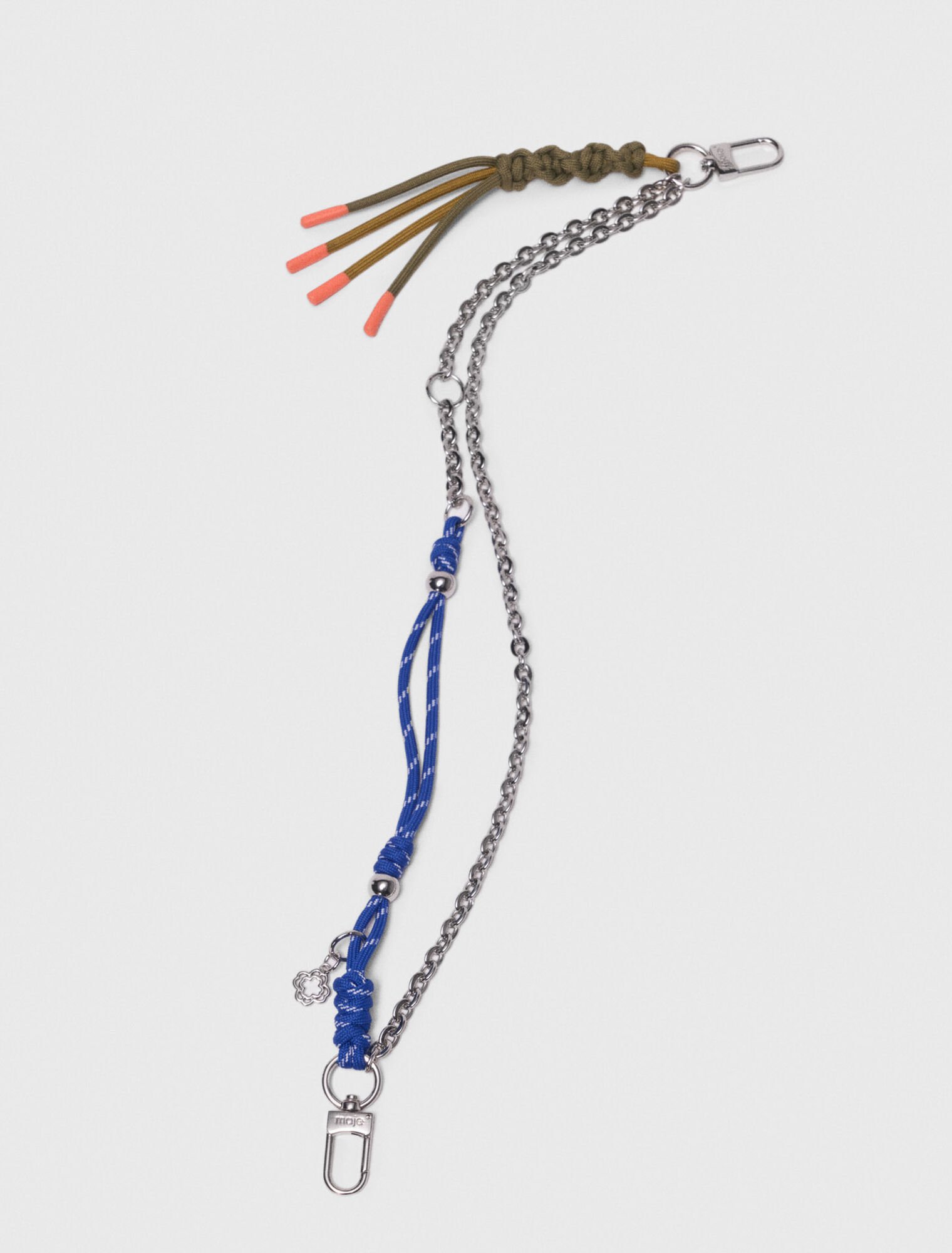 Charm borsa mix catena e cordino