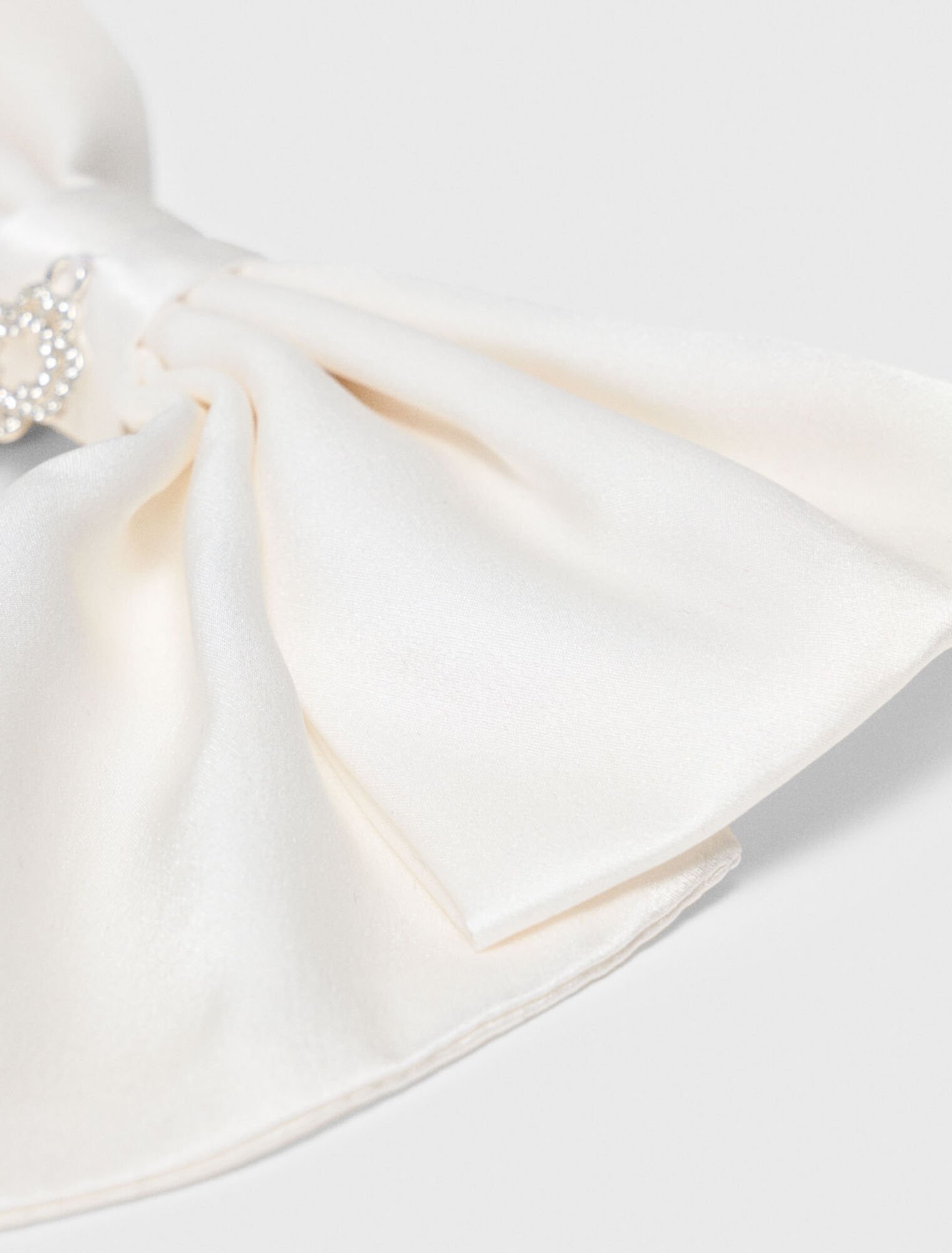 Fermaglio con fiocco in raso