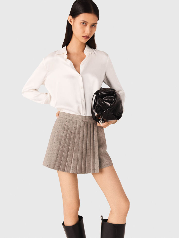 Camicia bianca in seta