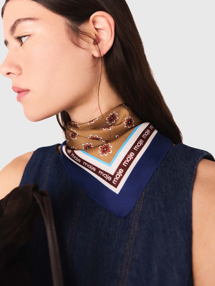 Bandana con stampa floreale