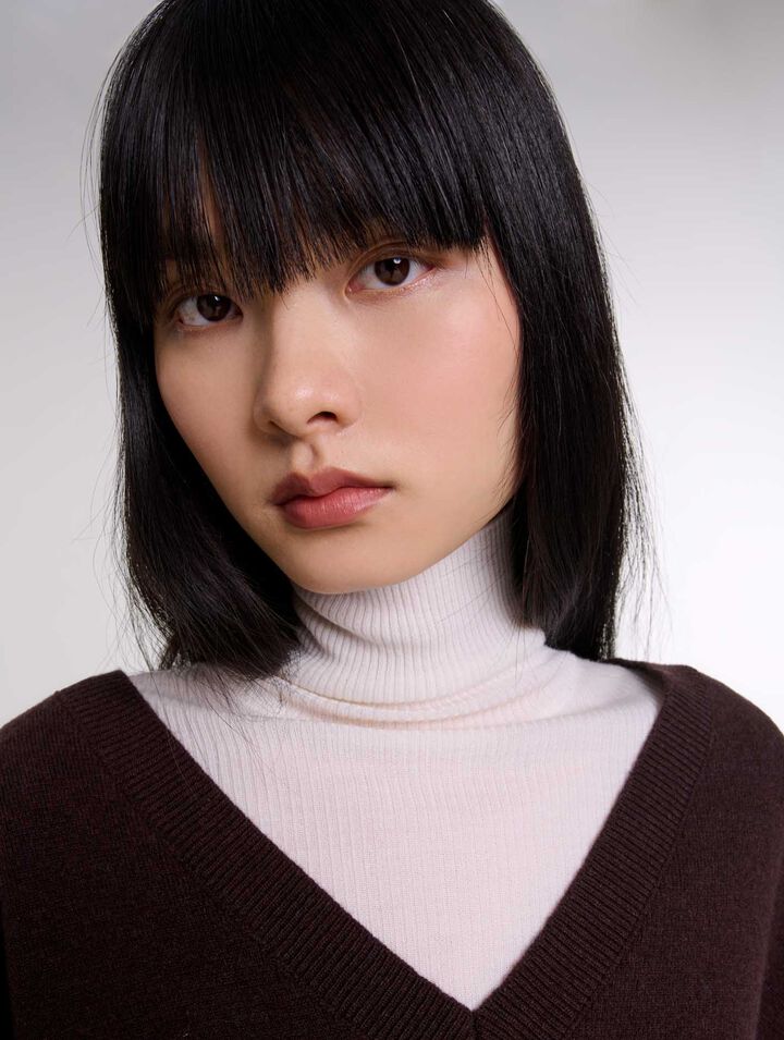 Pullover scollo a V