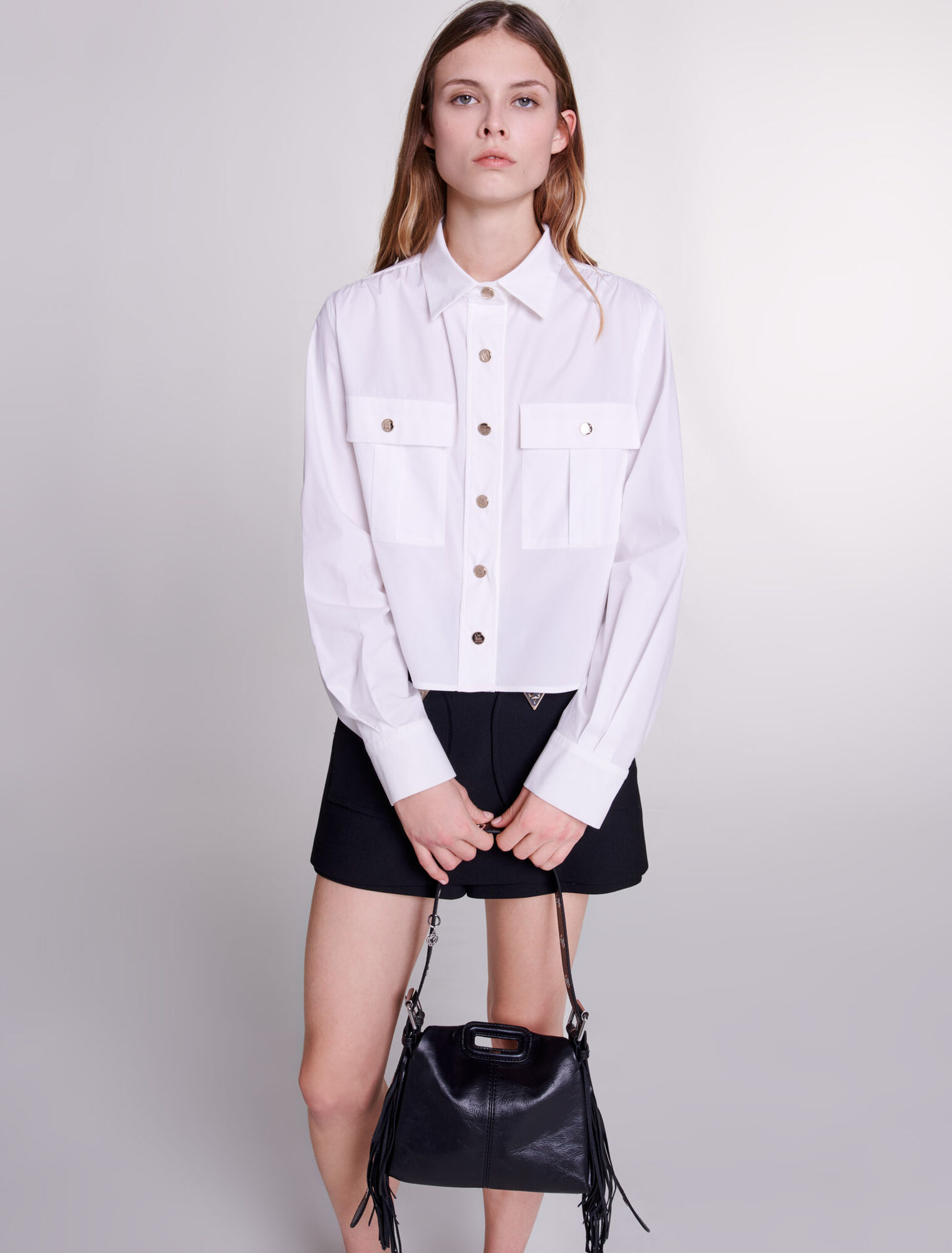 Camicia corta in cotone
