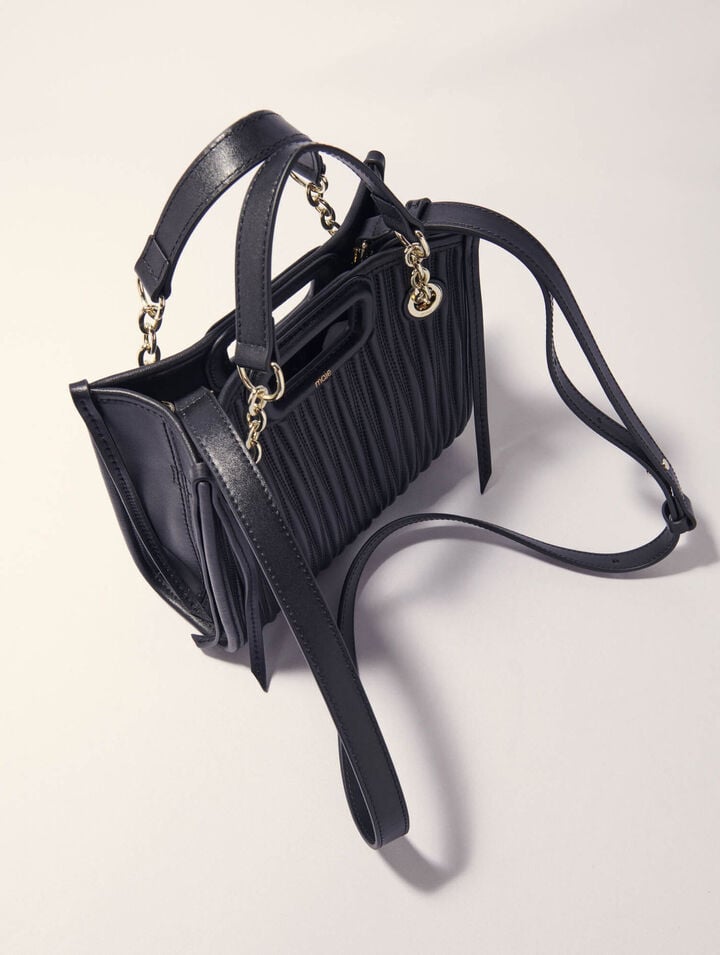 Mini borsa tote in pelle trapuntata