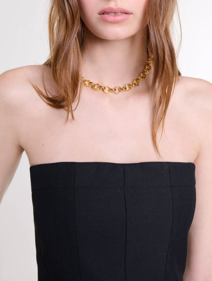 Top a bustino con baschina