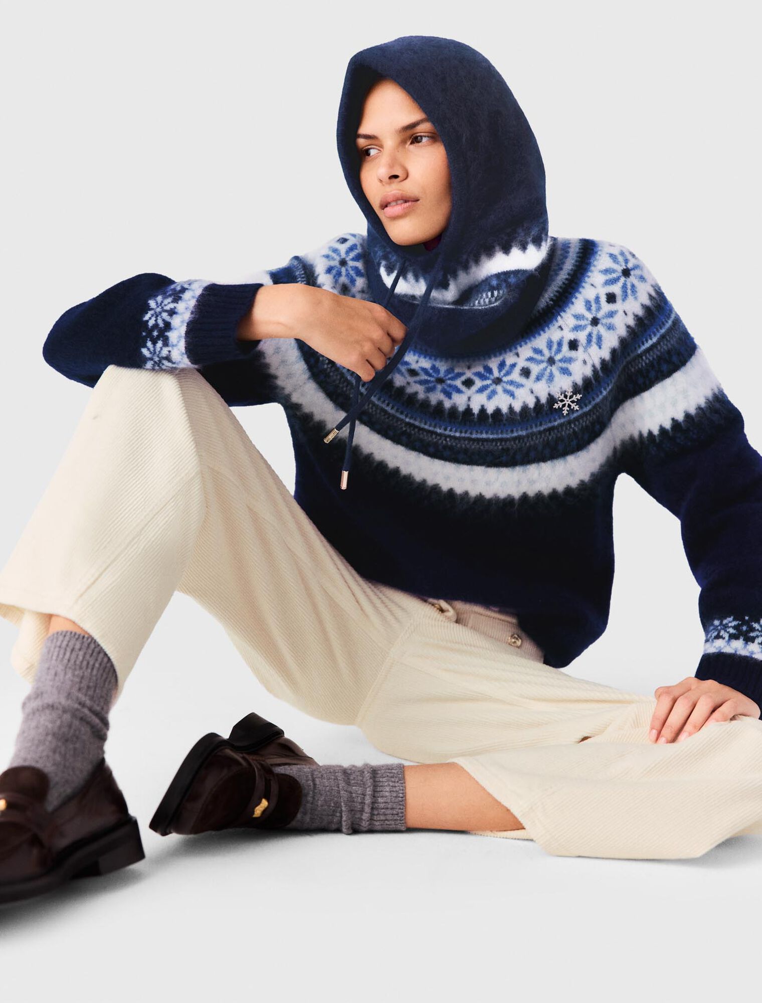Passamontagna in lana Fair Isle