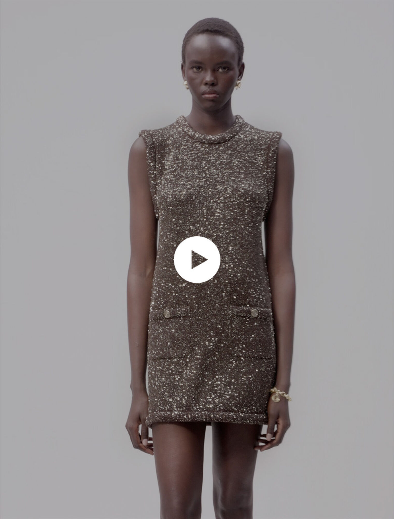 Abito corto glitterato