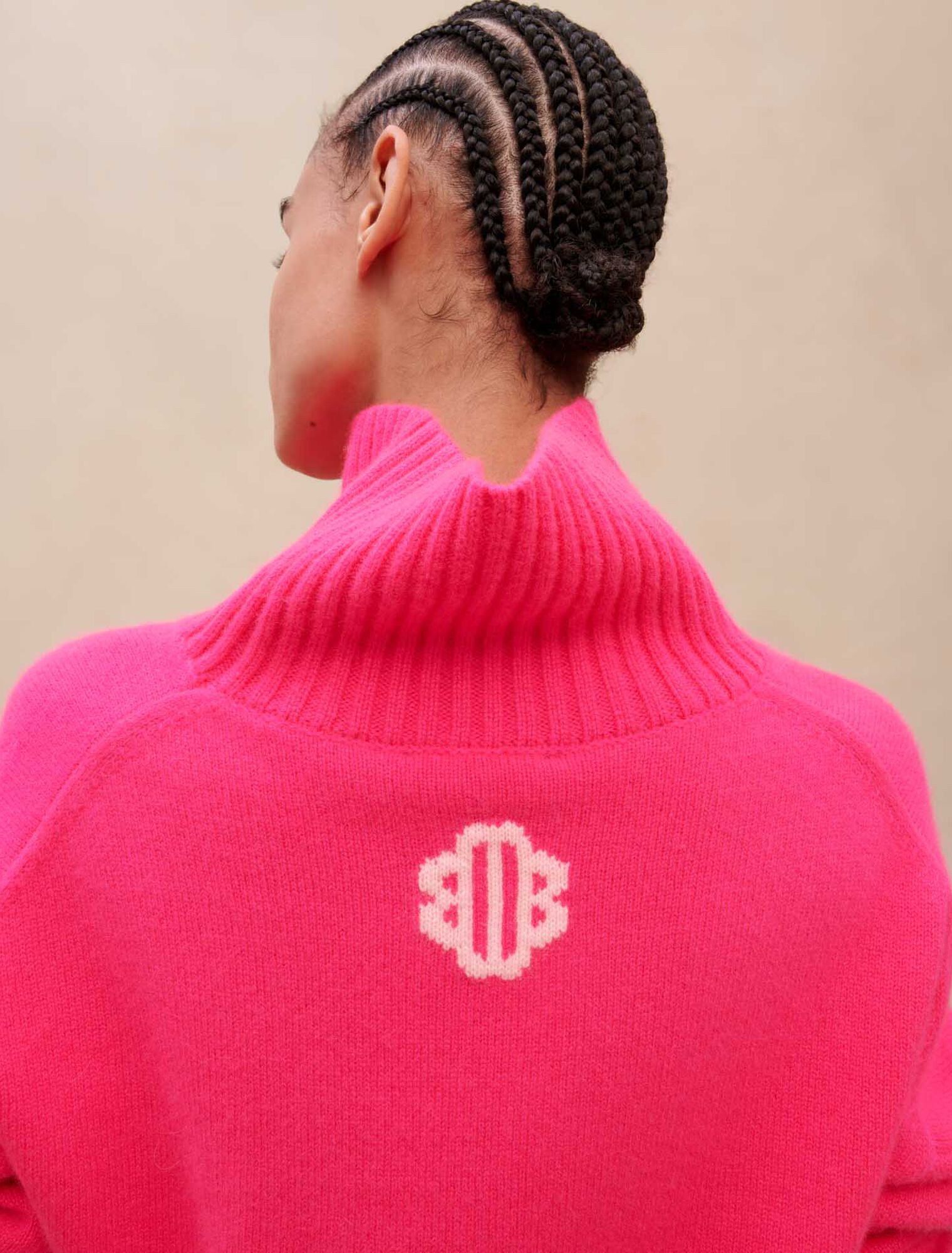 Maglione a collo alto in cashmere