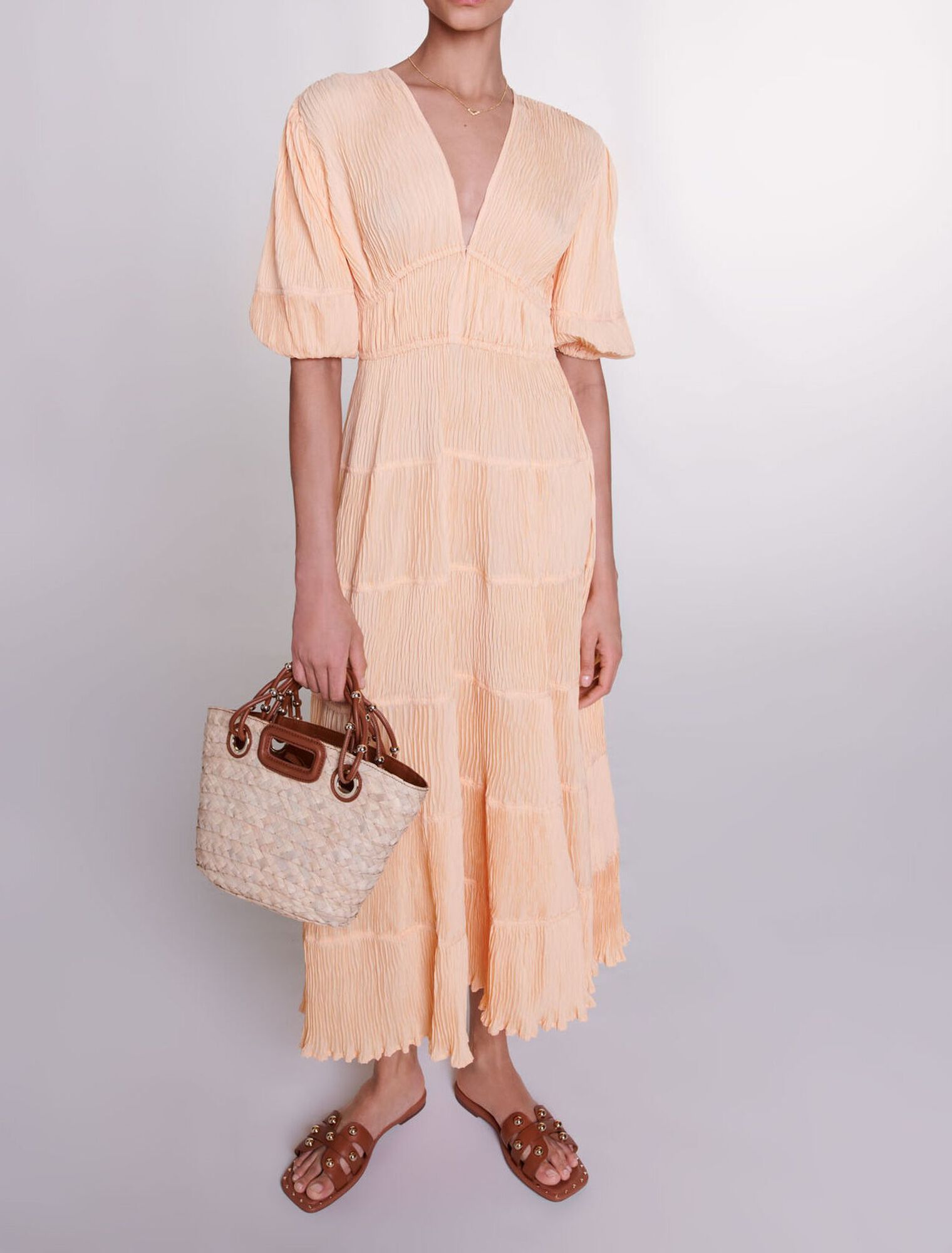 Mini borsa a cestino intrecciata