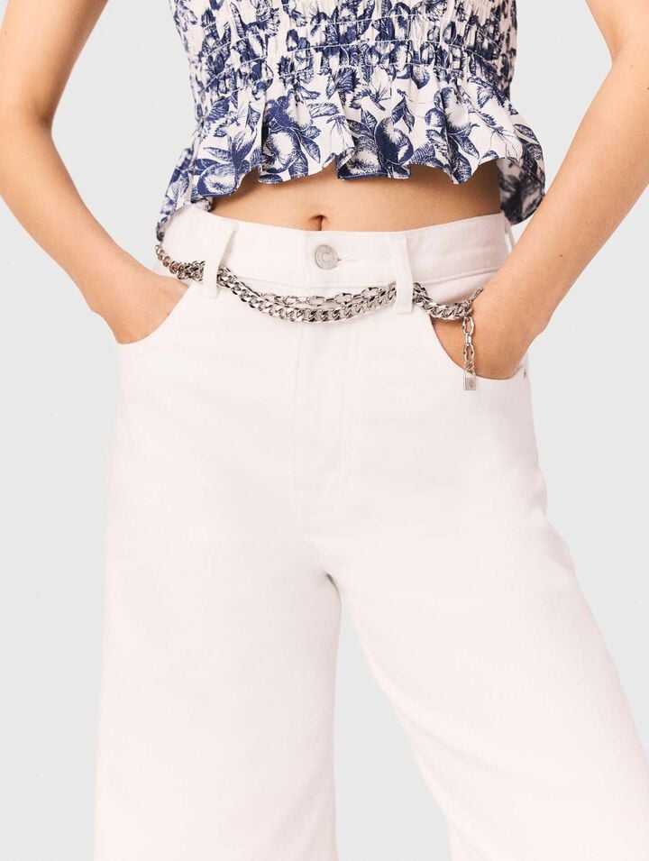 Jeans larghi a vita alta