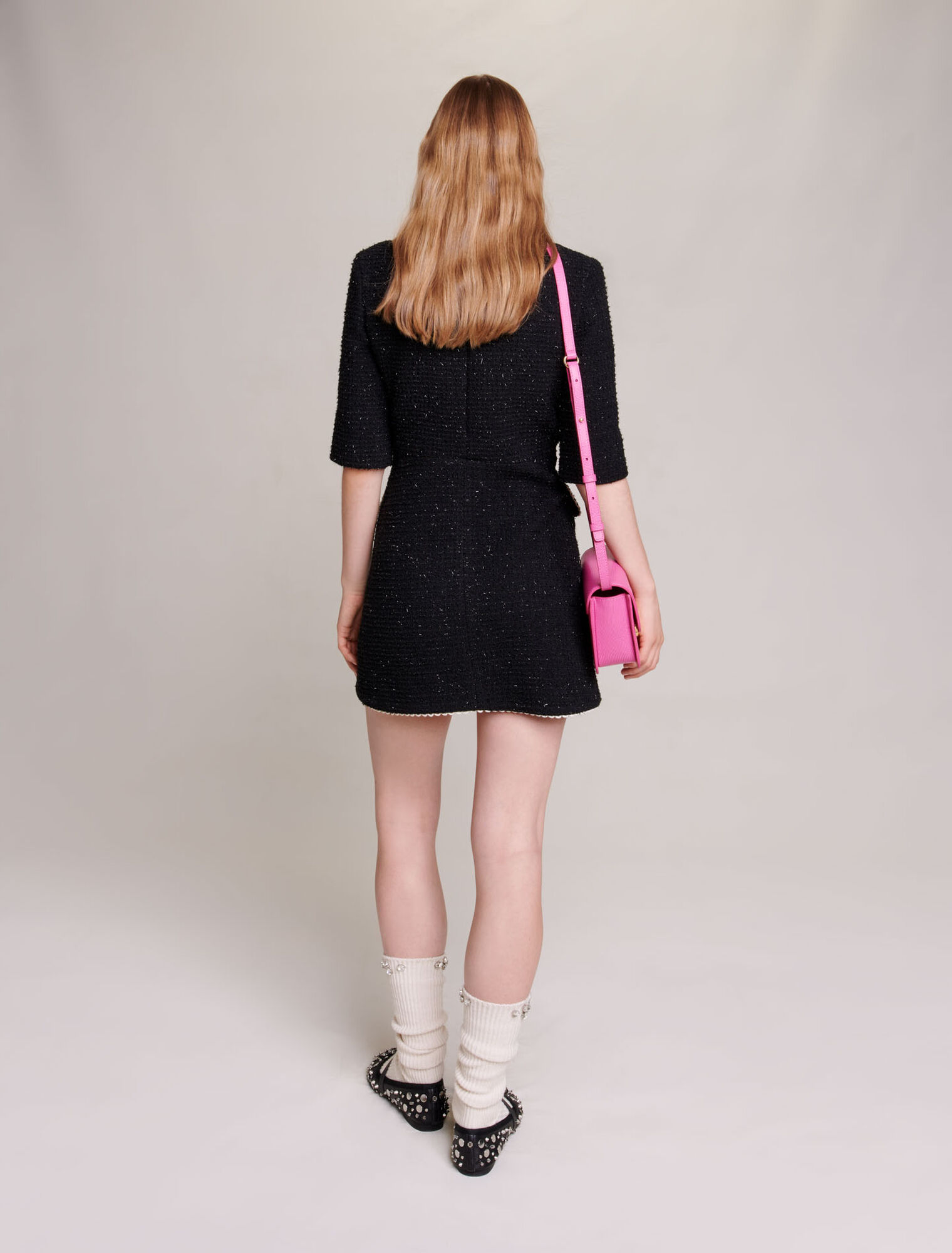 Abito corto in tweed