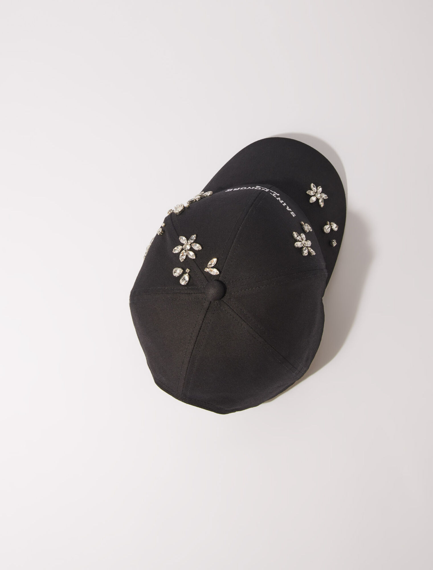 Cappellino di cotone con strass