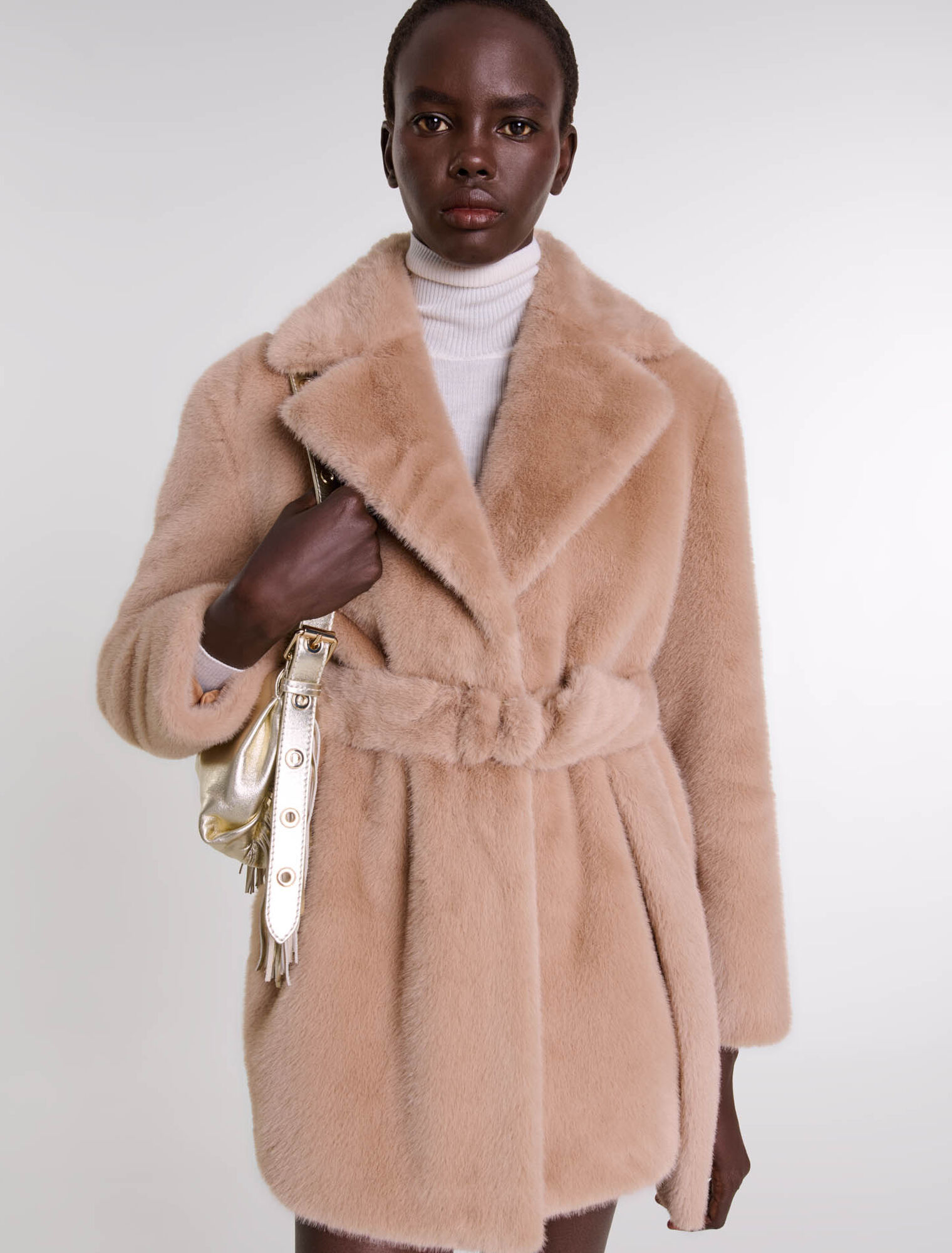 Cappotto in ecopelliccia