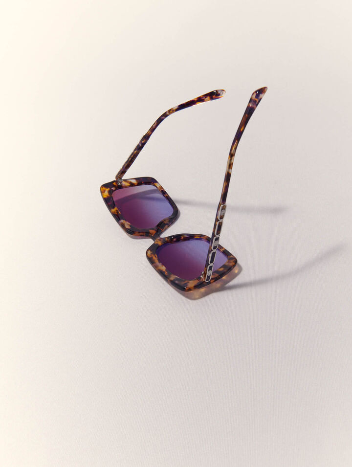Occhiali rettangolari in acetato