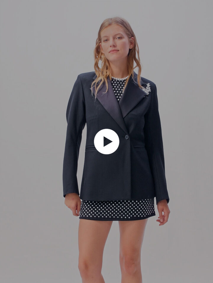 Giacca da completo con spilla