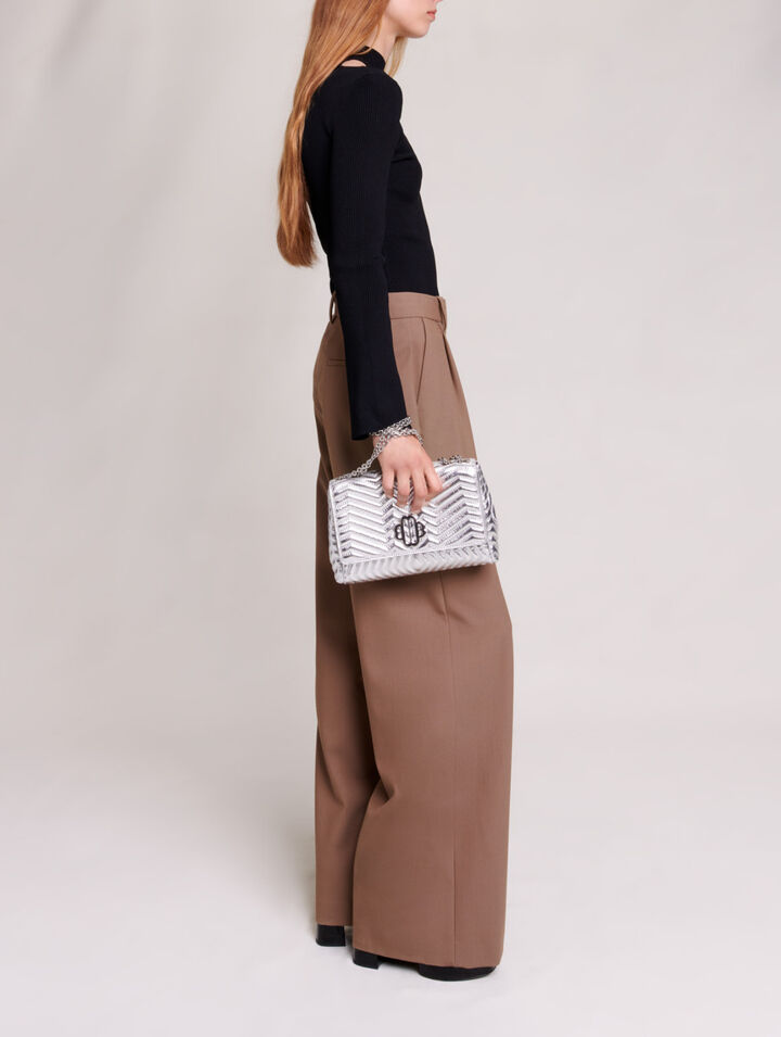 Maglione in maglia traforata