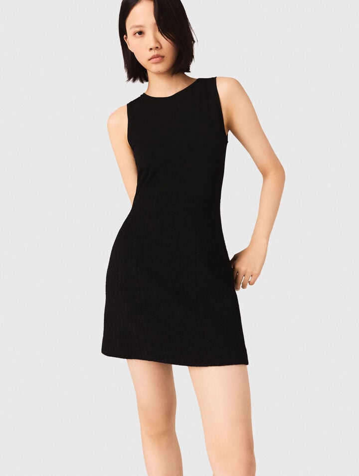 Abito 2 in 1 in tweed brillante