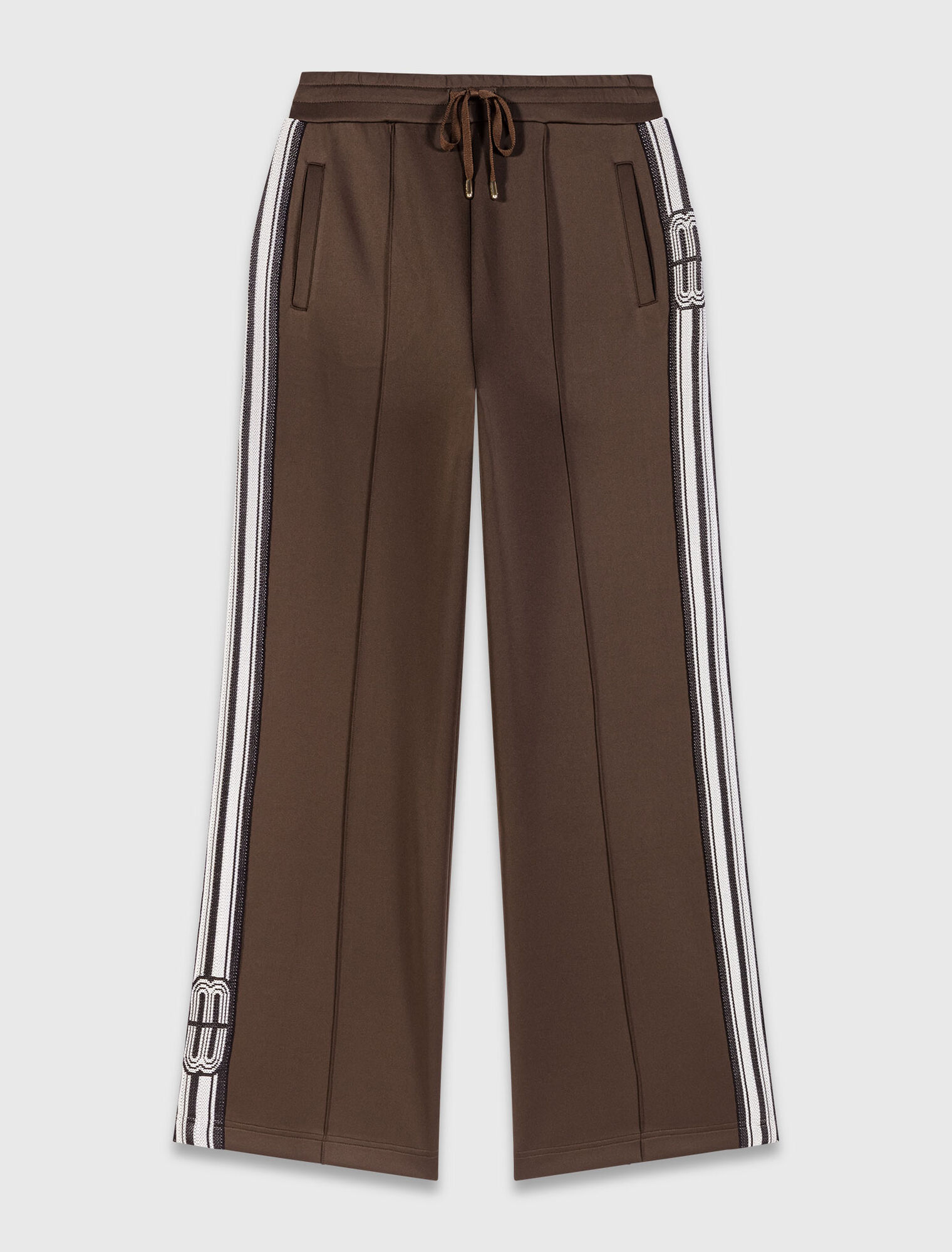 Pantaloni con bande dritte