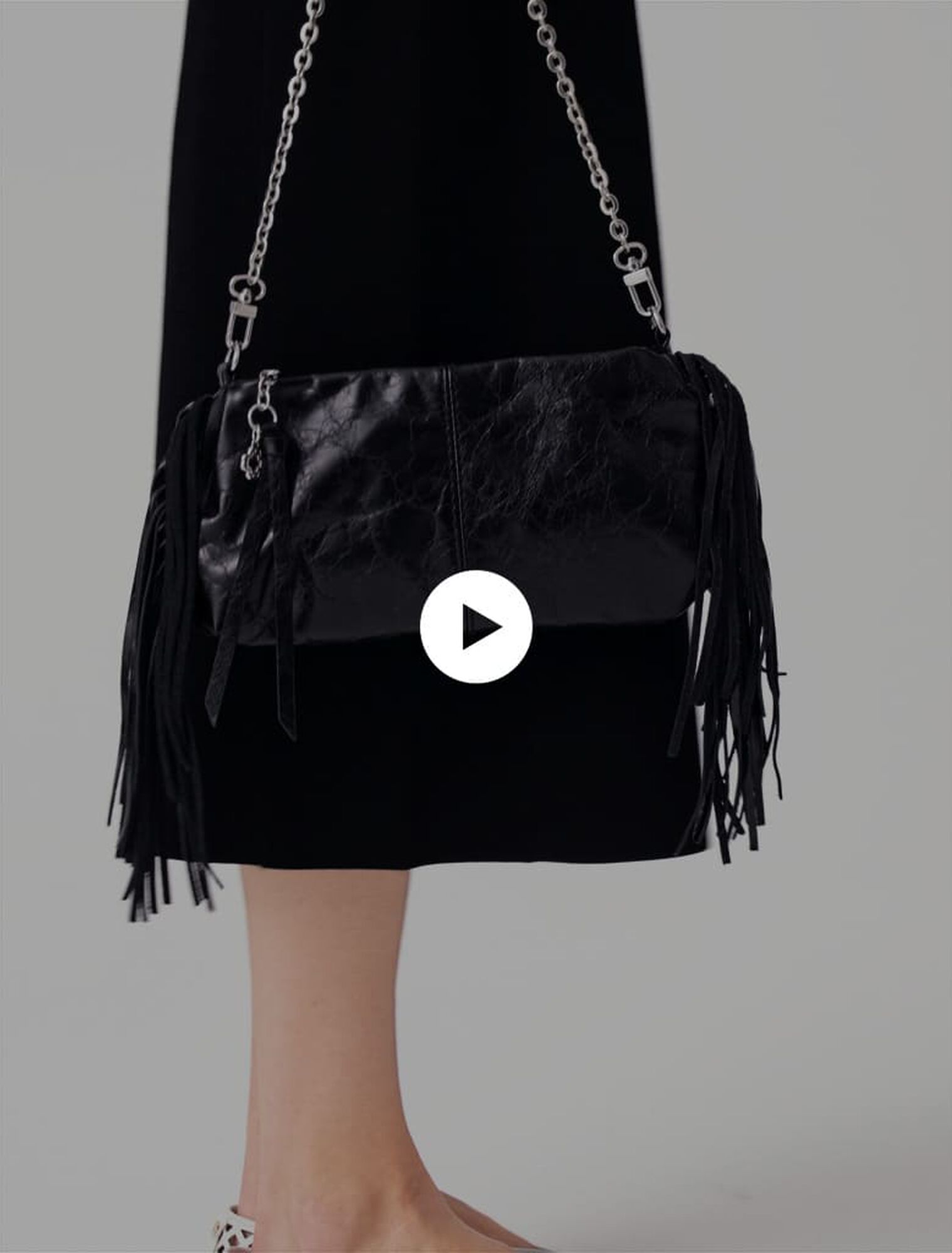 Pochette Miss M pouch pelle vernice